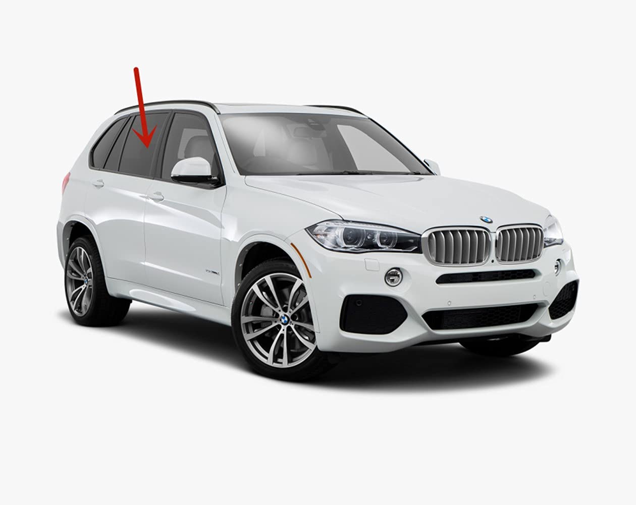 Passenger Right Side Rear Door Window Door Glass Compatible with BMW X5 2019-2025 Models