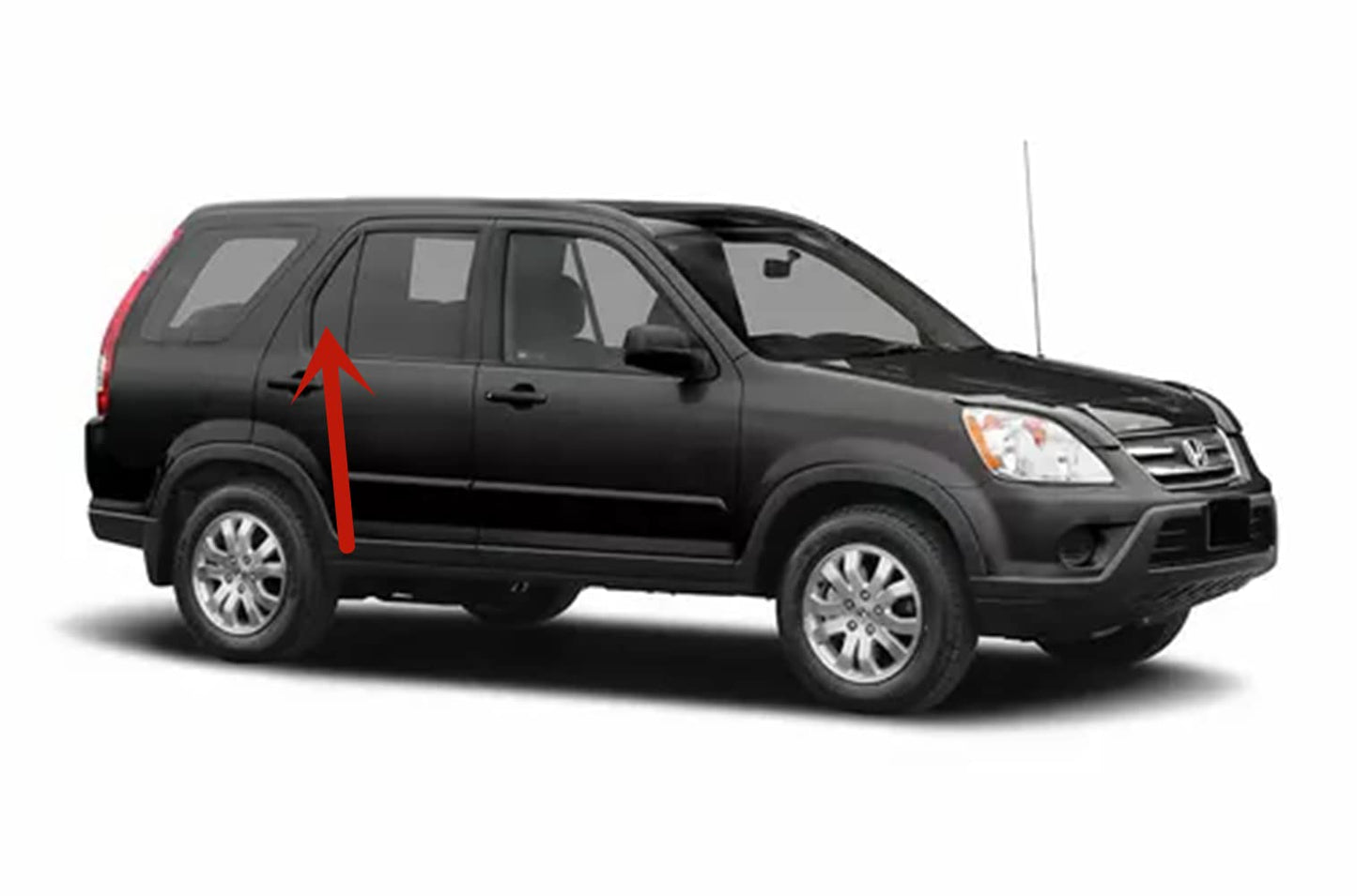 Passenger Right Side Rear Vent Window Vent Glass Compatible with Honda CR-V 2002-2006 Models