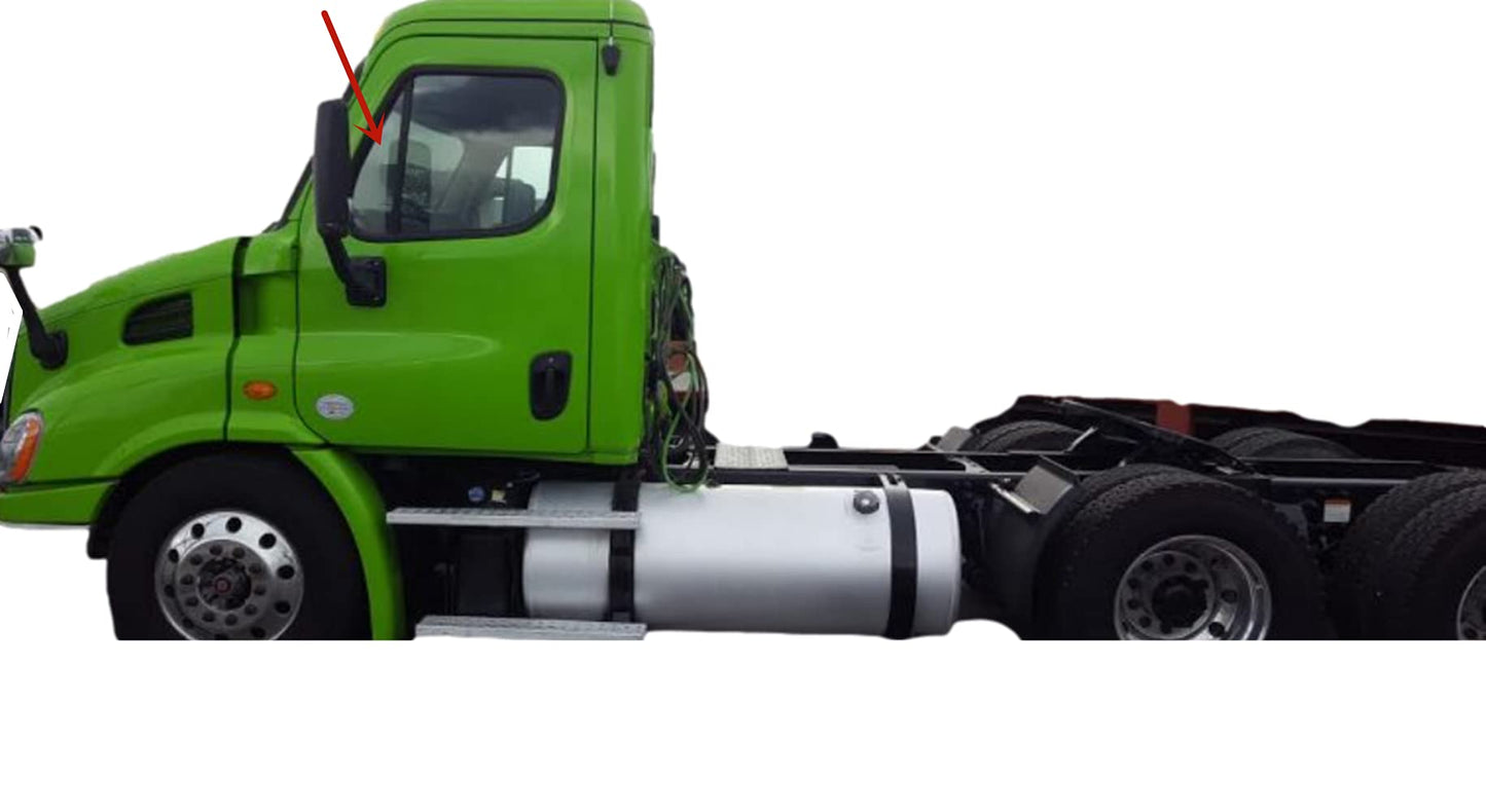 Driver Left Side Front Vent Window Vent Glass Compatible with Freightliner Cascadia 2008-2024 Models