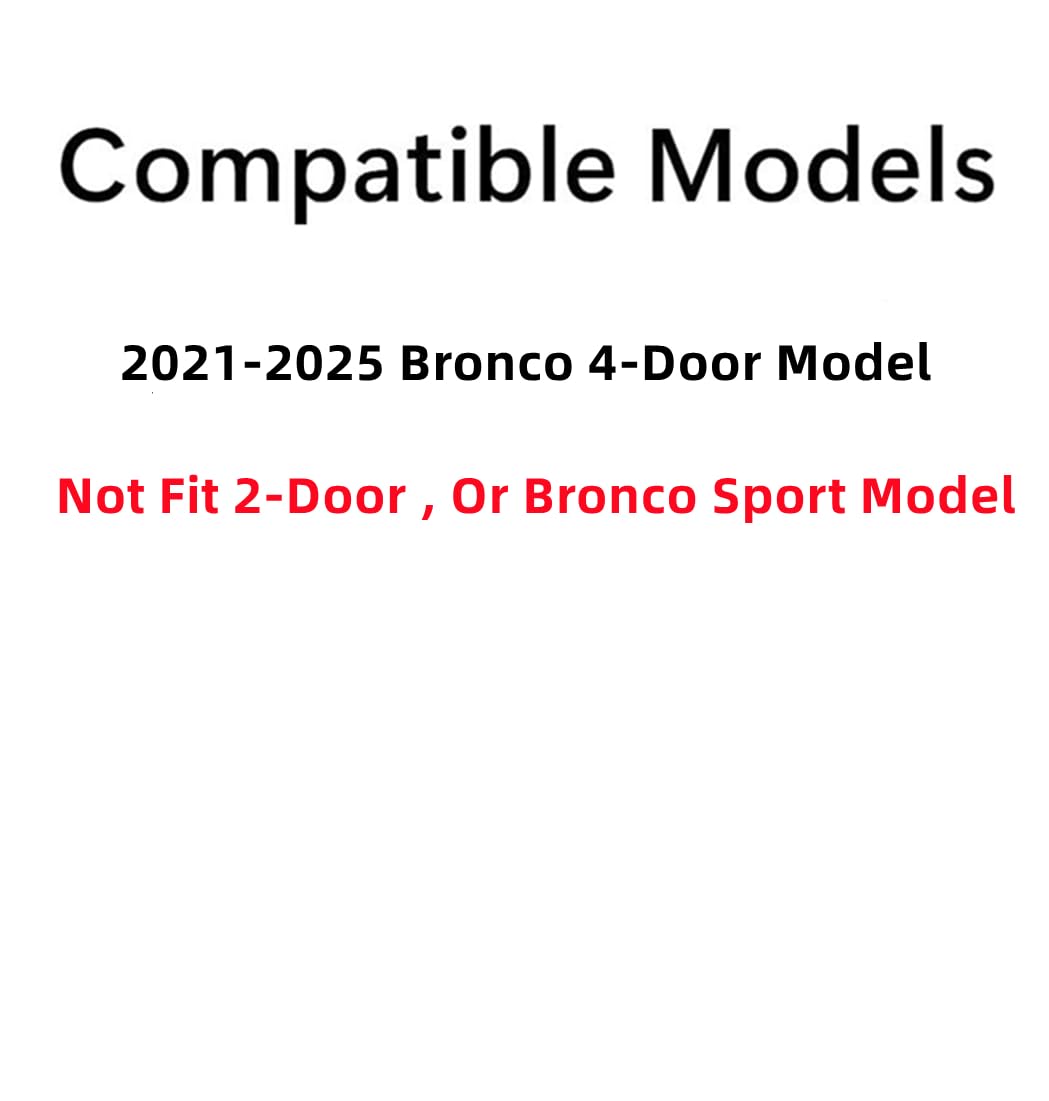Tempered Privacy Passenger Right Side Quarter Window Quarter Glass Compatible with Ford Bronco 2021-2025 4 Door Models