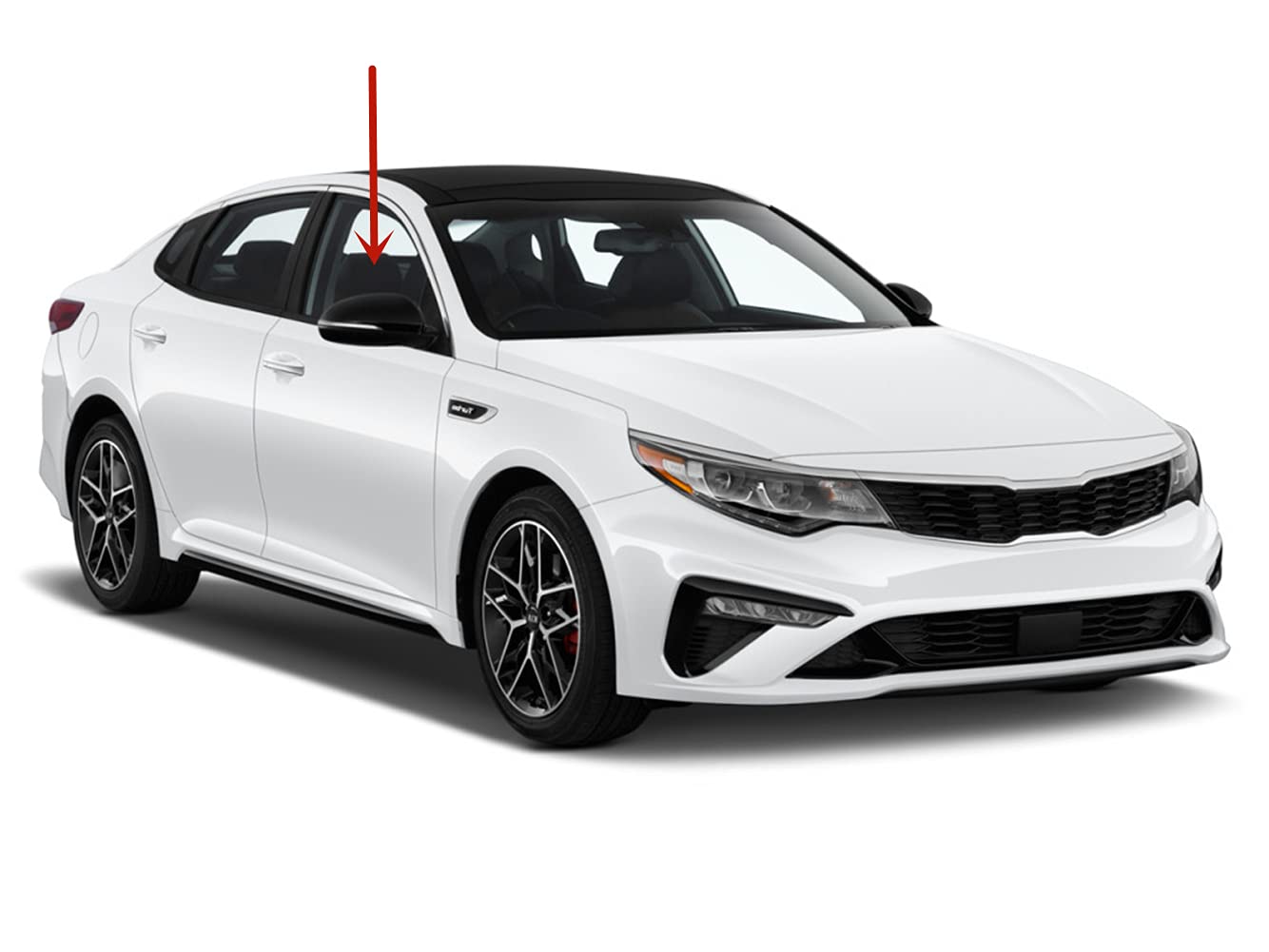 Laminated Passenger Right Side Front Door Window Door Glass Compatible with Kia Optima 2016-2020 Models