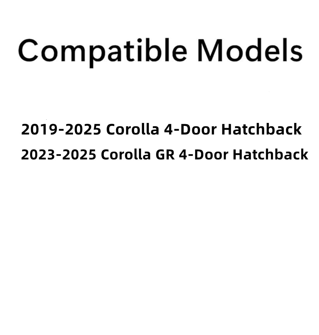 Passenger Right Side Rear Door Window Door Glass Compatible with Toyota Corolla / Corolla GR 4 Door Hatchback 2019-2025 Models