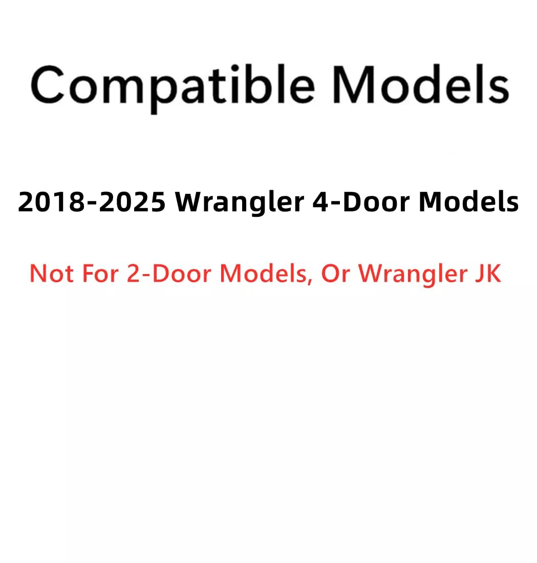 Driver Left Side Quarter Window Quarter Glass Compatible with Jeep Wrangler 2018-2025 4 Door Models