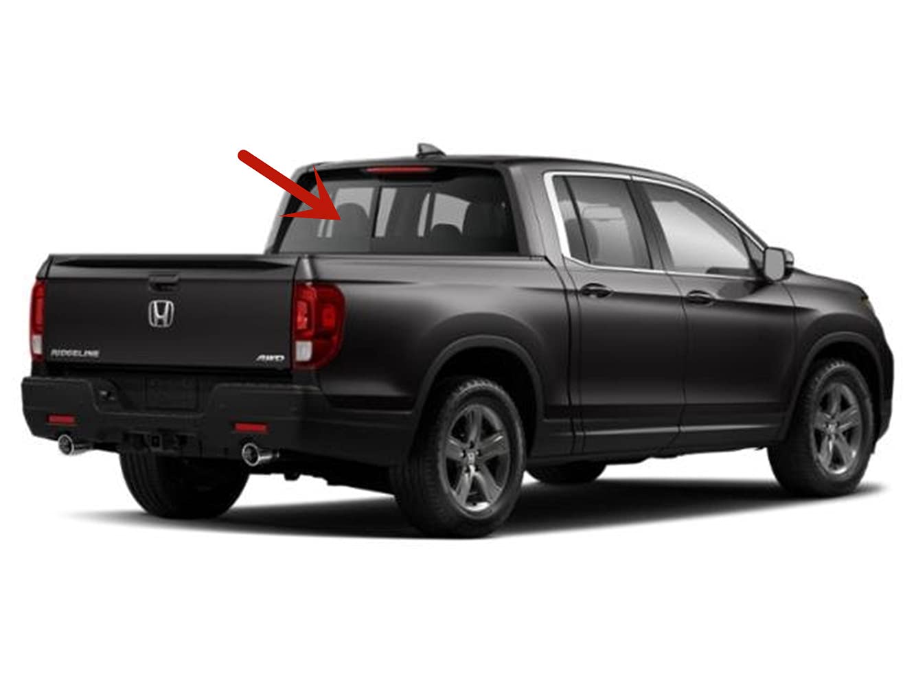 Power Heated Back Slider Back Window Back Glass Compatible with Honda Ridgeline 2017-2025 Models
