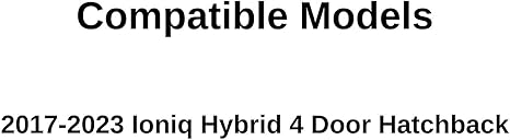 Driver Left Side Rear Door Window Door Glass Compatible with Hyundai Ioniq Hybrid 2017-2023 Models (Not For Ioniq 5 or Ioniq 6)