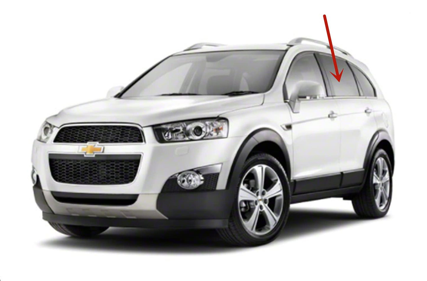 Driver Left Side Rear Door Window Door Glass Compatible with Chevrolet Captiva Sport/Saturn VUE 2008-2016 Models