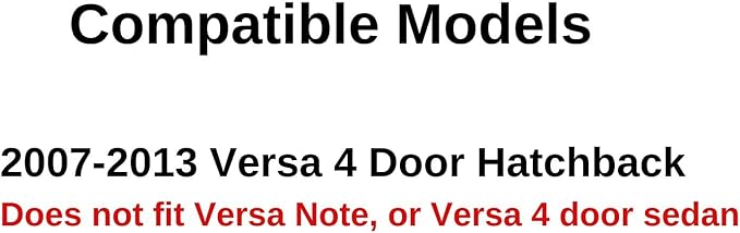 Back Window Back Glass Compatible with Nissan Versa 4 Door Hatchback 2007-2013 Models