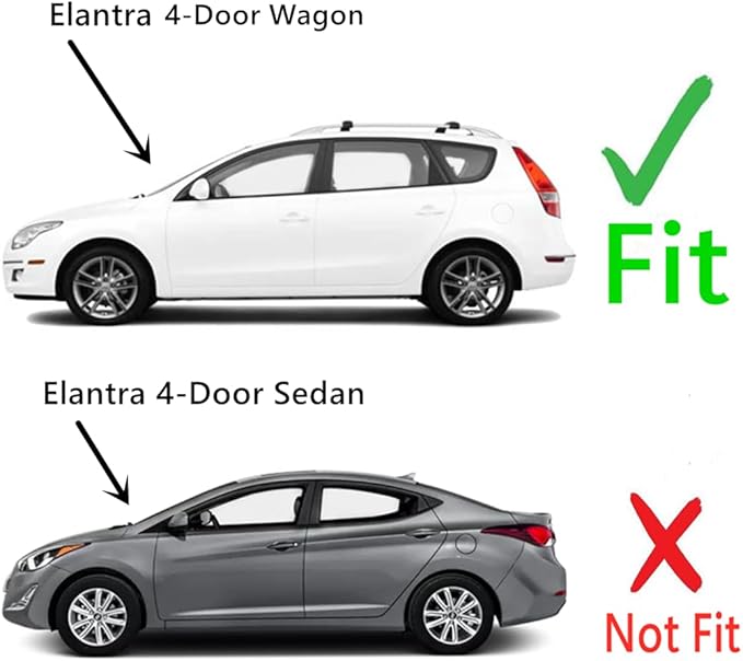 Driver Left Side Front Door Window Door Glass Compatible with Hyundai Elantra 2009-2011 / Elantra Touring 2012 4 Door Wagon Models