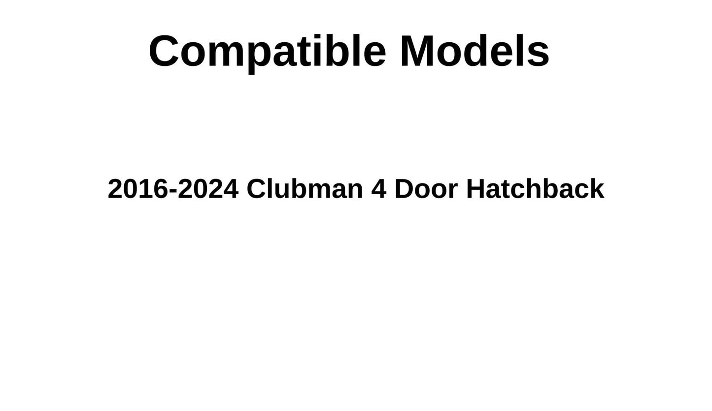 Passenger Right Side Rear Door Window Door Glass Compatible with Mini Clubman 2016-2024 Models