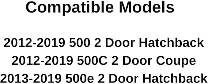 OEM Passenger Right Side Door Window Door Glass Compatible with Fiat 500 / 500C / 500e 2012-2019 Models
