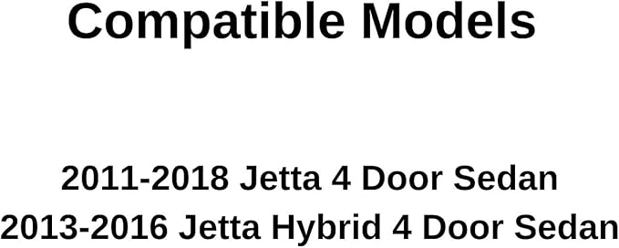 Driver Left Side Front Door Window Door Glass Compatible with Volkswagen Jetta 4 Door Sedan 2011-2018 Models