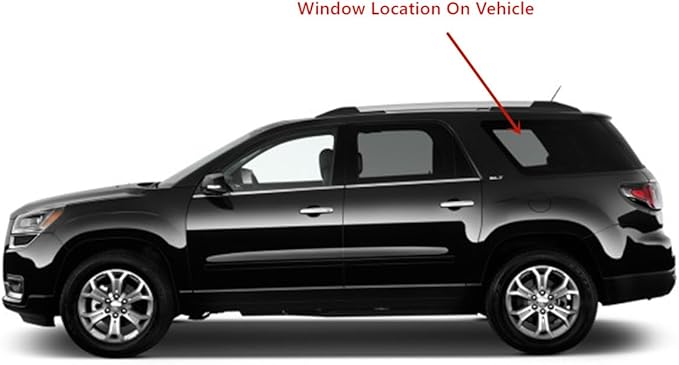 Driver Left Side Quarter Window Quarter Glass Compatible with GMC Acadia 2013-2016 / Arcadia Limited 2017 / Saturn Outlook 2007-2010 Models