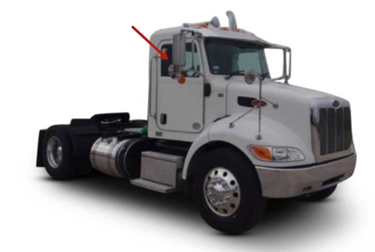 Passenger Right Side Front Door Window Door Glass Compatible with 2008-2018 Peterbilt 325 / 335 / 337 2014-2022 Models