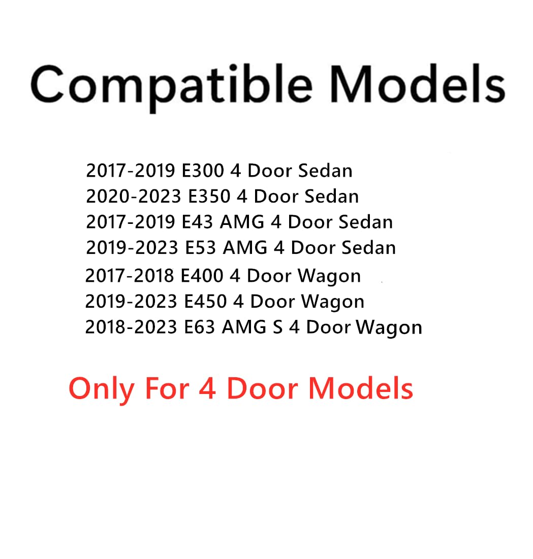 Tempered Driver Left Side Front Door Window Door Glass Compatible with Mercedes Benz E300 E43AMG 2017-2019 / E350 2020-2023 / E53AMG 2019-2023 / E400 E450 E63AMG 2017-2023 4 Door Models