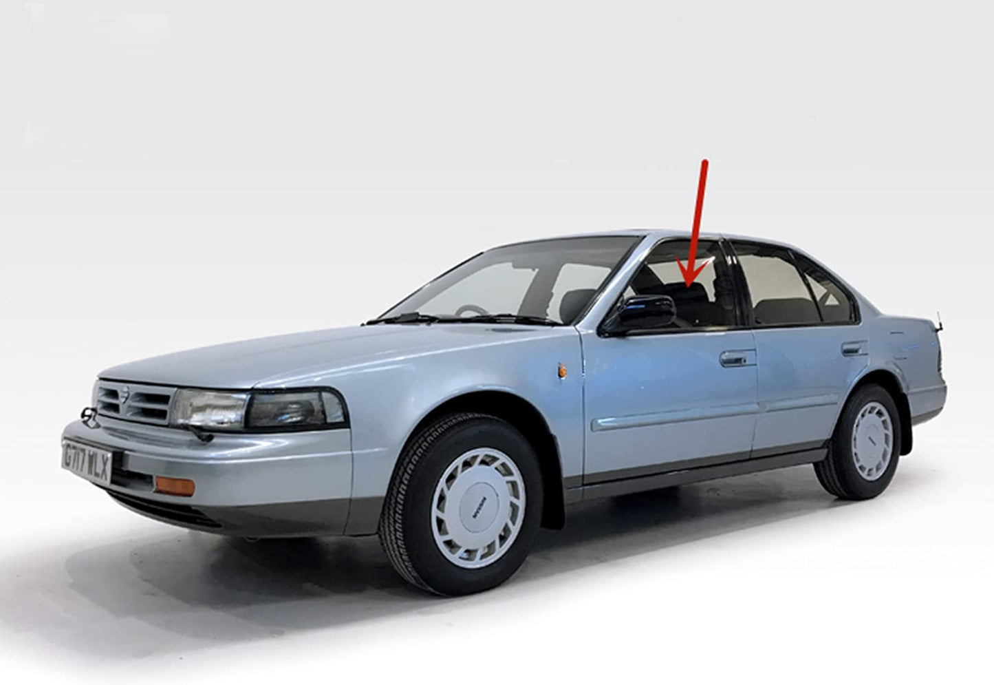 Driver Left Side Front Door Window Door Glass Compatible with Nissan Maxima 4 Door Sedan 1989-1994 Models