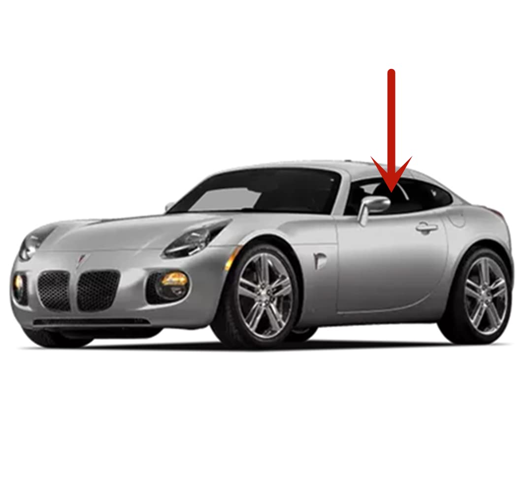 Driver Left Side Door Window Door Glass Compatible with Pontiac Solstice 2 Door Coupe 2009-2010 Models (Not Fit 2 Door Convertible Models)