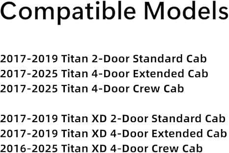 Driver Left Side Front Door Window Door Glass Compatible with Nissan Titan 2017-2025 Models / Titan XD 2016-2025 Models