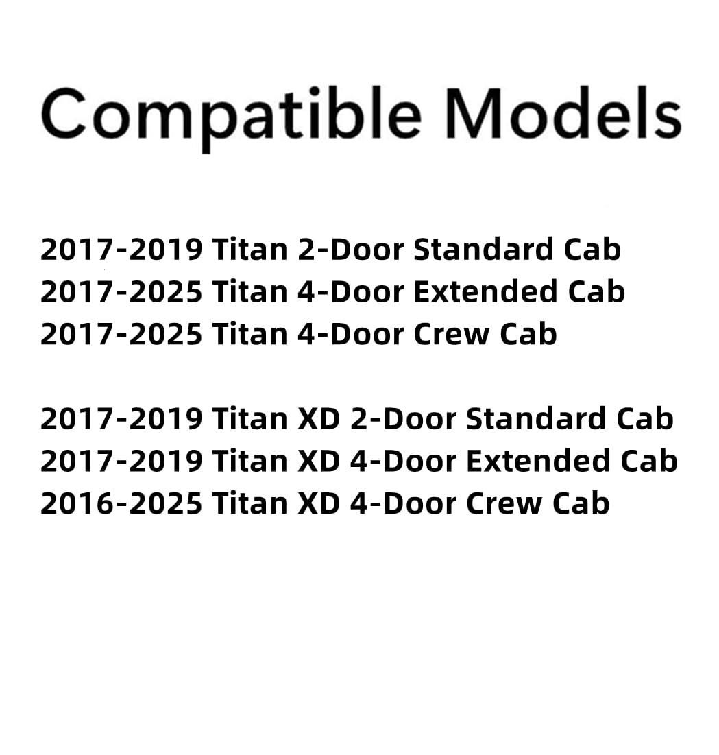 Passenger Right Side Front Door Window Door Glass Compatible with Nissan Titan 2017-2025 Models / Titan XD 2016-2025 Models