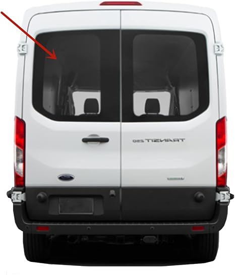 OE Heated Back Window Back Glass Driver Left Side Compatible with Ford Transit 100.8" Mid-Roof & 110.2" High-Roof 2015-2025 Models (Not for Transit Connect or Low-Roof Transit)