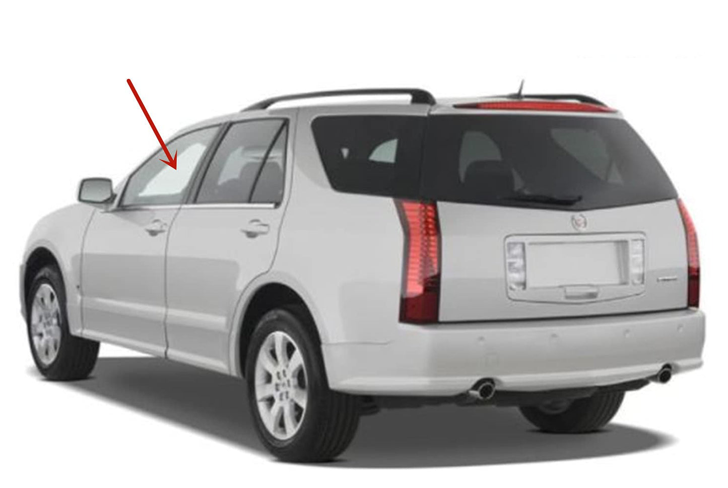 Driver Left Side Front Door Window Door Glass Compatible with Cadillac SRX 2004-2009 Models