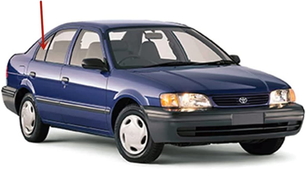 Passenger Right Side Rear Vent Window Vent Glass Compatible with Toyota Tercel 4 Door Sedan 1995-1997 Models