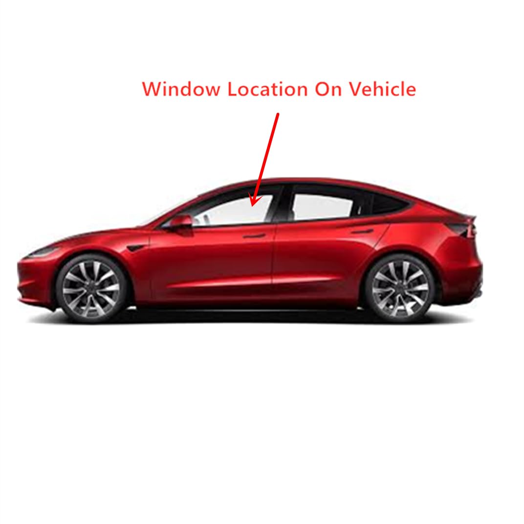 Laminated Driver Left Side Front Door Window Glass Compatible with Tesla Model 3 2017-2023 Models