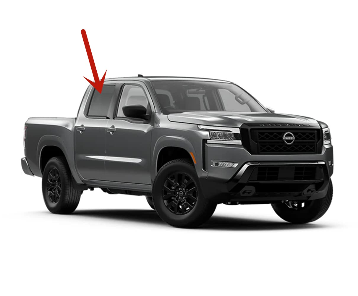 Tempered Factory Privacy Tinted Passenger Right Side Rear Door Window Door Glass Compatible with Nissan Frontier 4 Door Crew Cab Pickup 2022-2025 Model