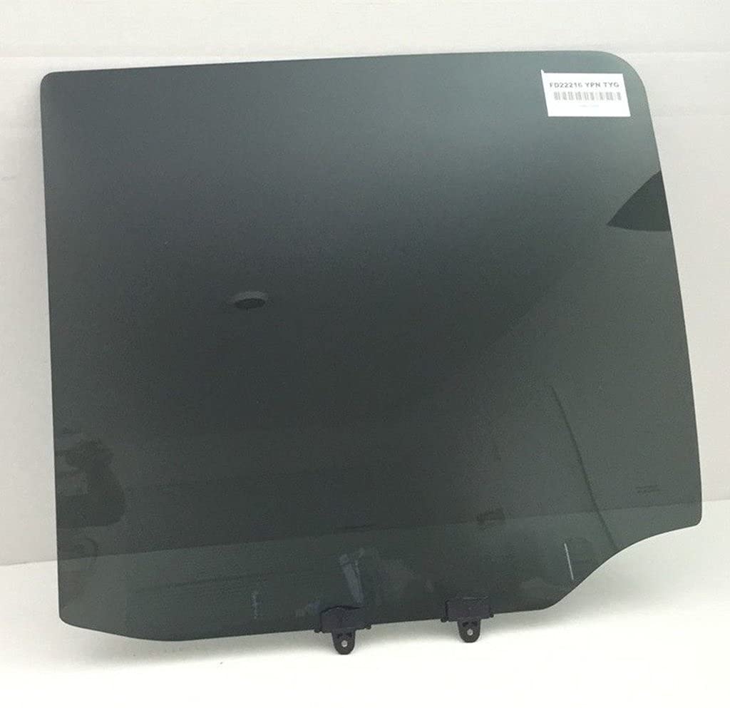 Driver Left Side Rear Door Window Door Glass Compatible with Nissan Titan 4 Door Crew Cab 2004-2015 Models