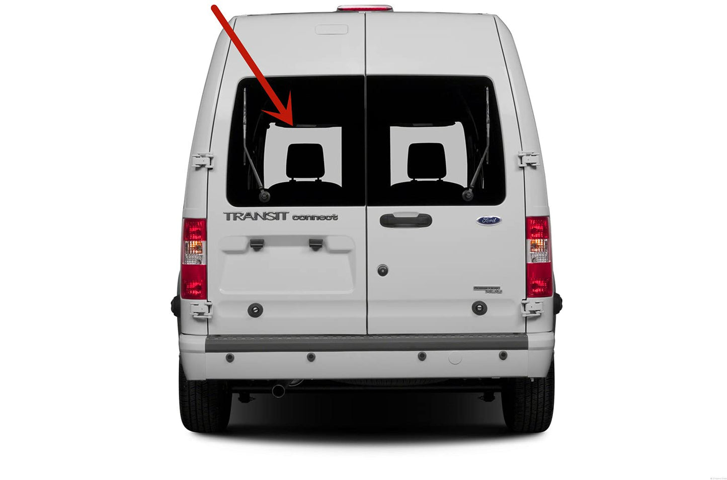 Factory Privacy Tinted Back Window Back Glass Driver Left Side Compatible with Ford Transit Connect 2010-2013 Models
