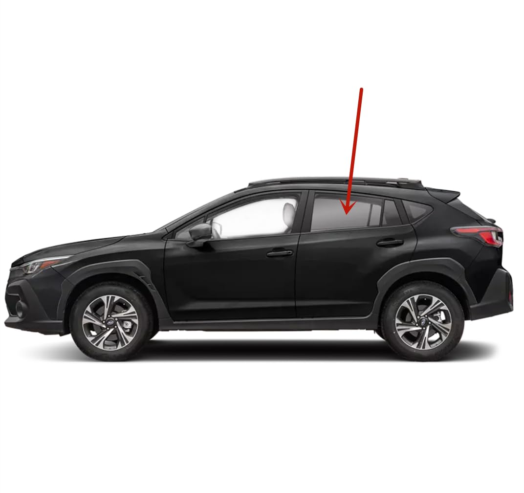 Tempered Factory Privacy Tinted Driver Left Side Rear Door Window Door Glass Compatible with Subaru Crosstrek 2024-2025 Models