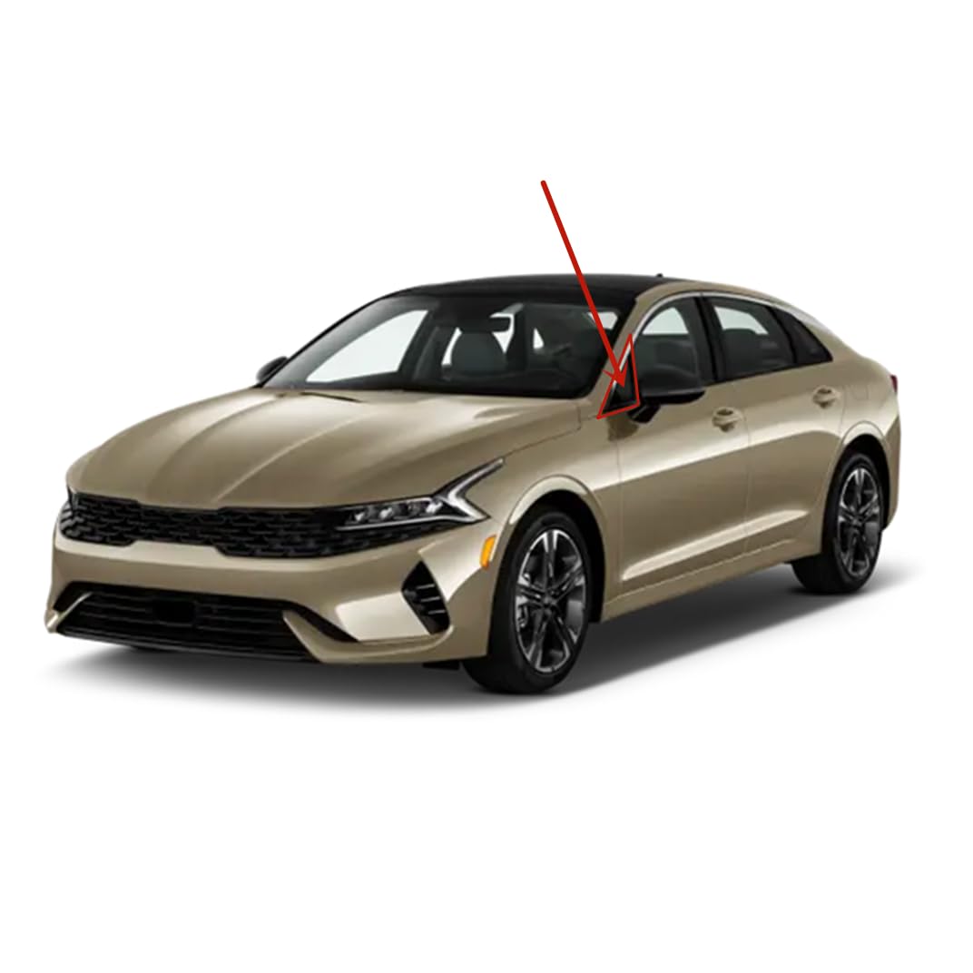 Tempered Driver Left Side Front Vent Window Vent Glass Compatible with Kia K5 2021-2025 Models