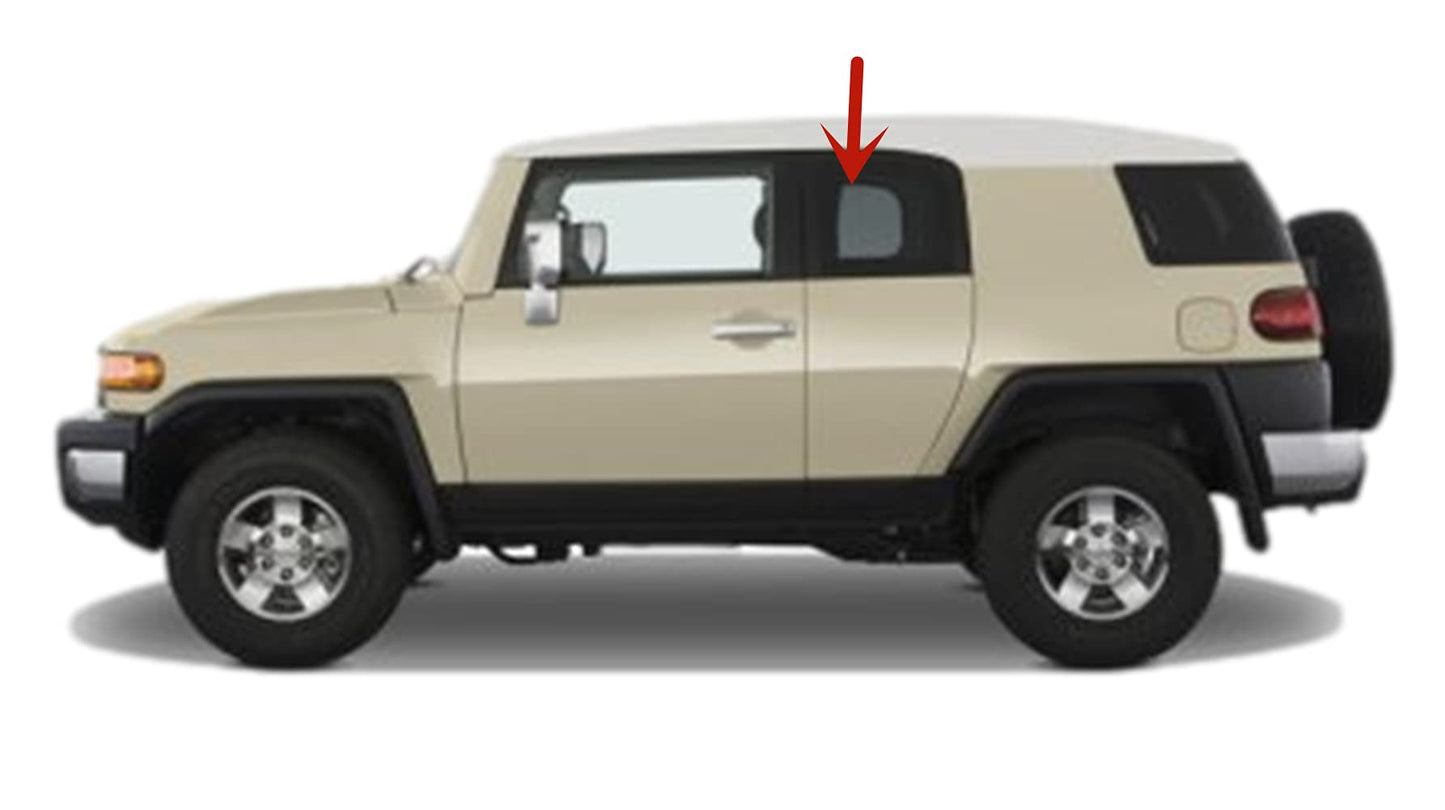 Driver Left Side Rear Access Door Window Door Glass Compatible with Toyota FJ Cruiser 2007-2014 Models
