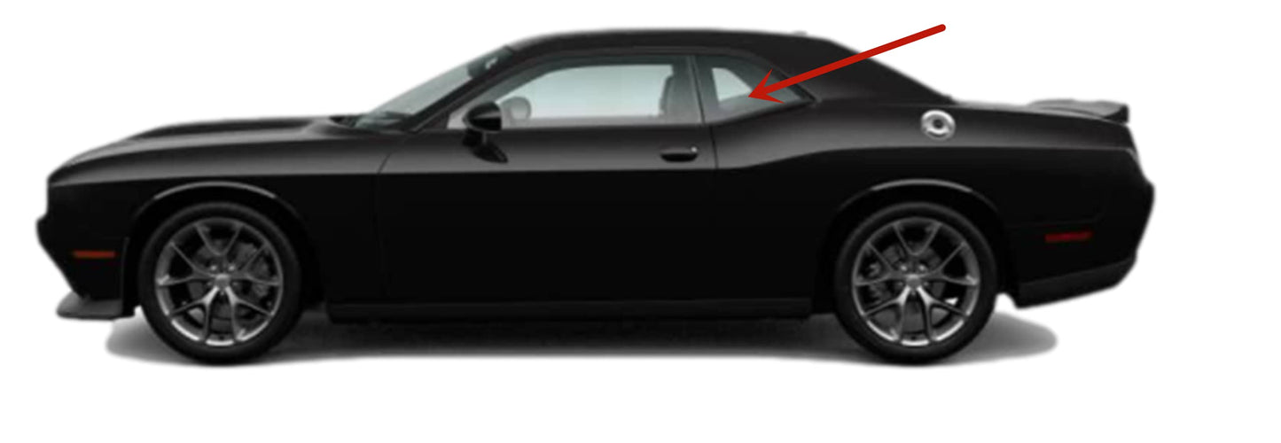 OEM Driver Left Side Quarter Window Quarter Glass Compatible with Dodge Challenger 2 Door Coupe 2008-2023 Models