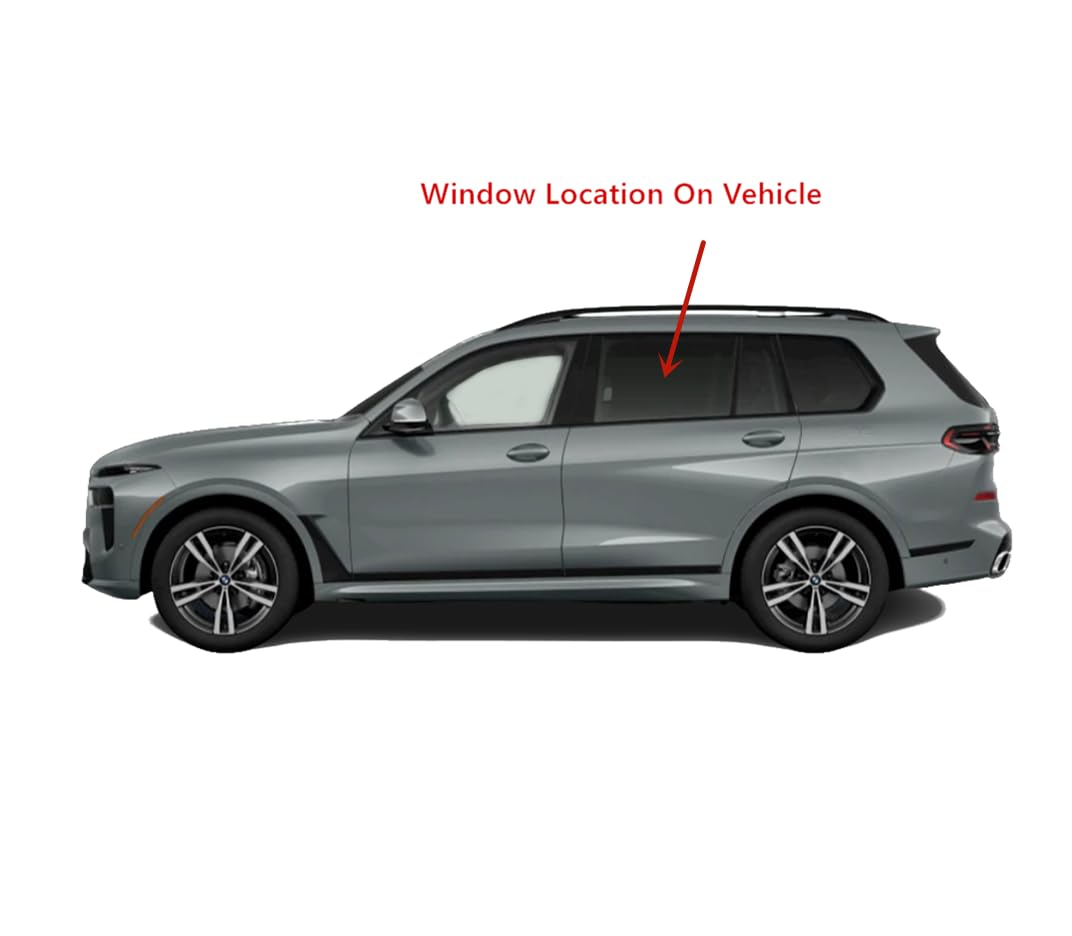 Laminated Driver Left Side Rear Door Window Glass Compatible with BMW X7 2019-2025 Models