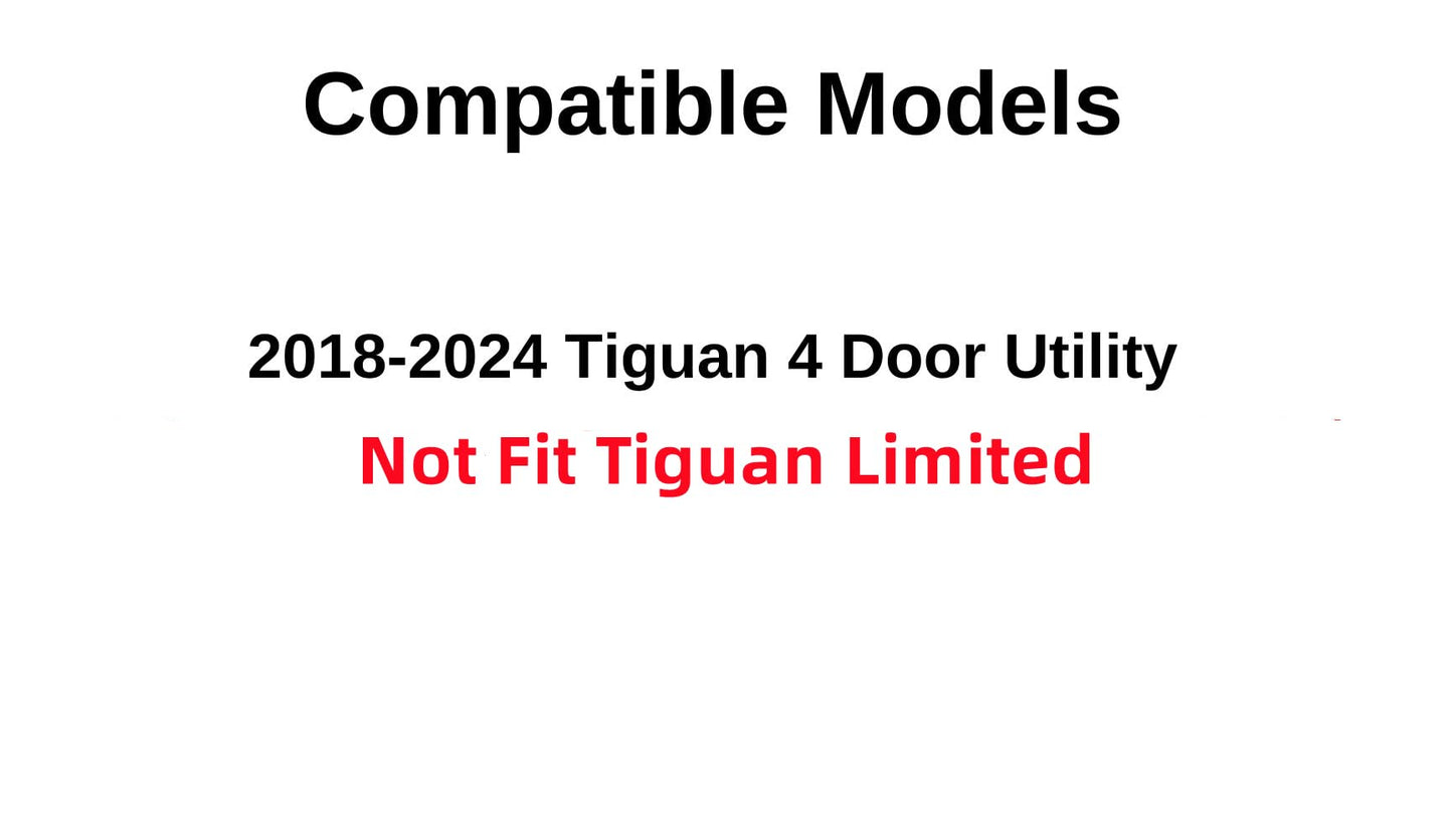 Passenger Right Side Rear Door Window Door Glass Compatible with Volkswagen Tiguan 2018-2024 Models (Not For Limited Models)