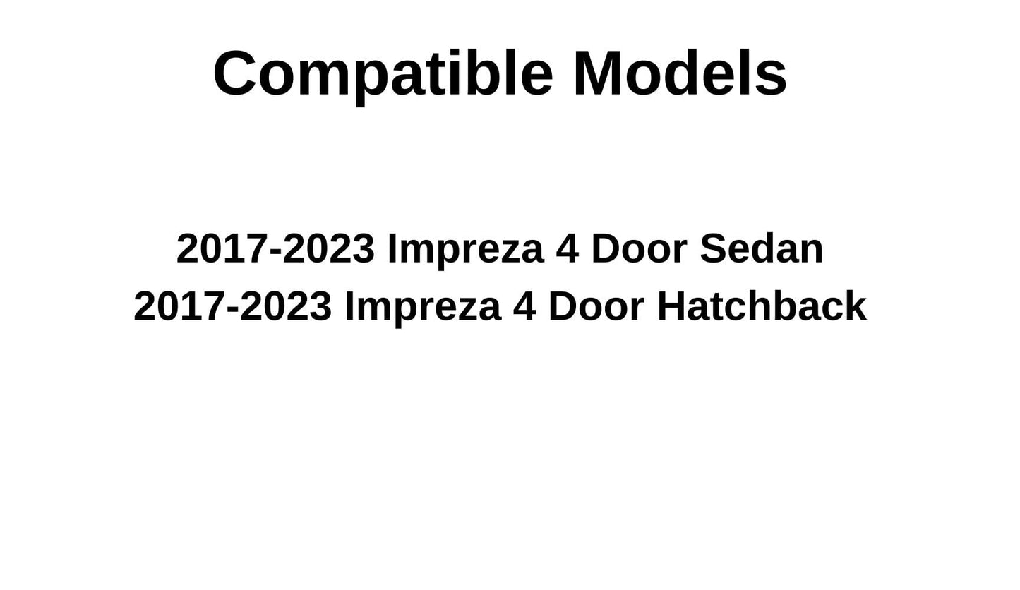 Passenger Right Side Front Door Window Door Glass Compatible with Subaru Impreza 2017-2023 Models