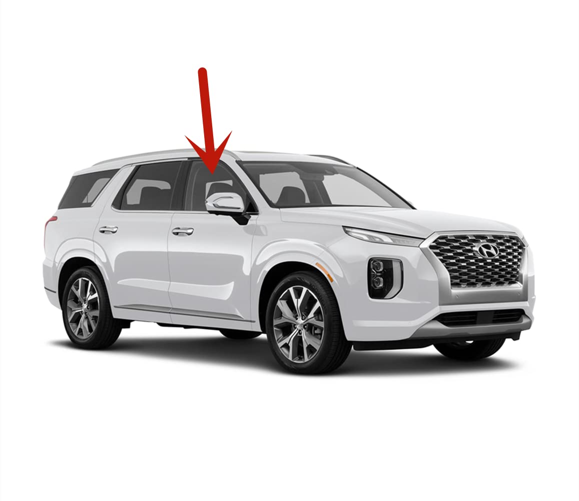 Laminated Passenger Right Side Front Door Window Door Glass Compatible with Hyundai Palisade 2020-2025 Models