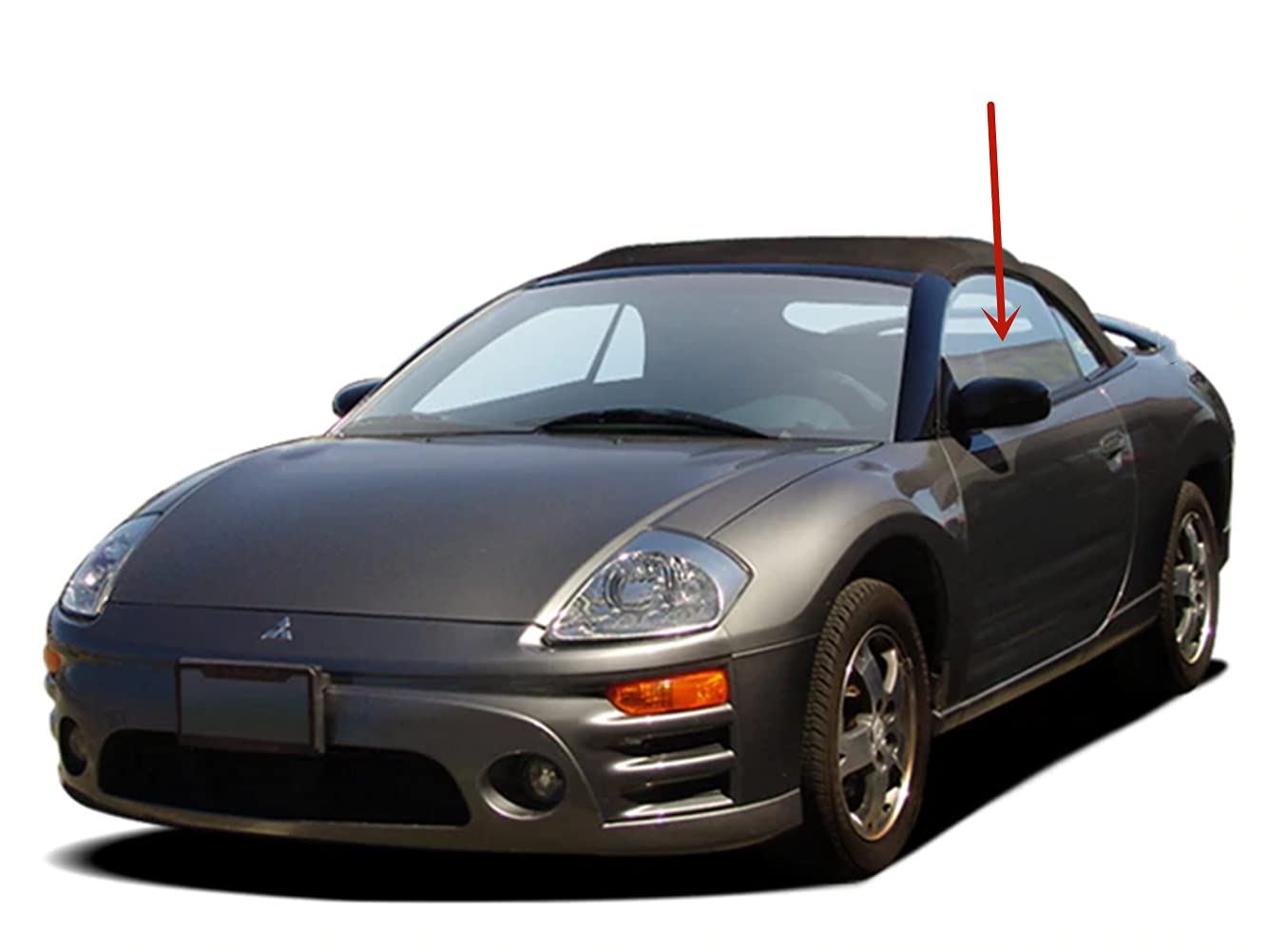 Driver Left Side Door Window Door Glass Compatible with Eagle Talon 2 Door Coupe 1995-1998 Models