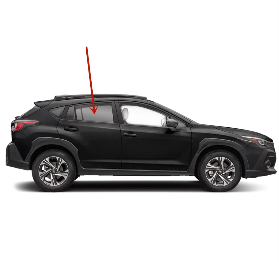 Tempered Factory Privacy Tinted Passenger Right Side Rear Door Window Door Glass Compatible with Subaru Crosstrek 2024-2025 Models