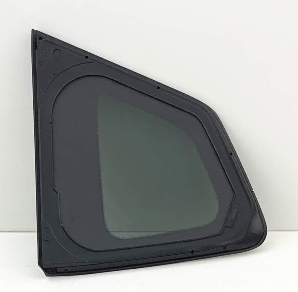 Passenger Right Side Quarter Window Quarter Glass Bright Trim Style Compatible with Nissan Rogue 2014-2020 Models (Not For Rogue Sport or Rogue Select)