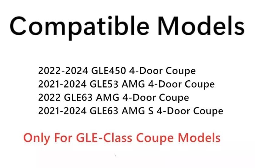 Tempered Privacy Driver Left Side Rear Door Window Door Glass Compatible With Mercedes Benz GLE-Class GLE450 GLE53AMG GLE63AMG 4-Door Coupe 2021-2024 Models