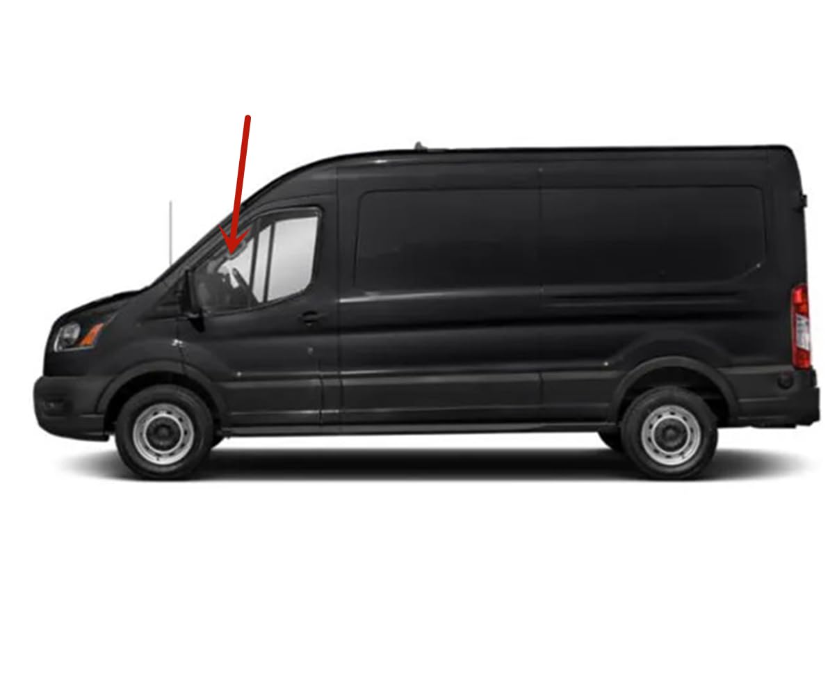 Driver Left Side Front Vent Window Vent Glass Compatible with Ford Transit 110.2" High-Roof 100.8" Mid-Roof Van 2015-2025 Models (Not for Transit Connect or Low-Roof Transit)