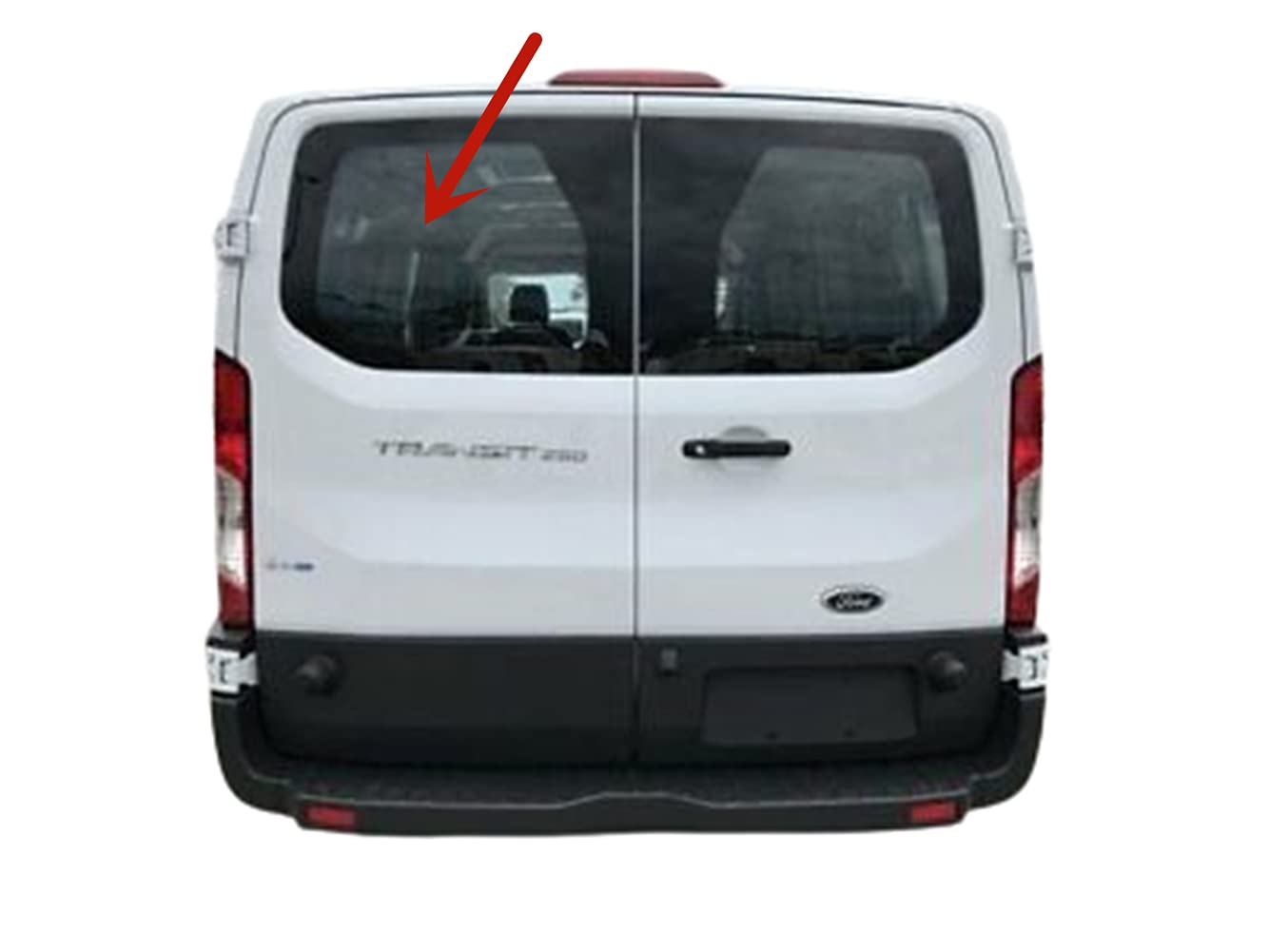 Back Window Back Glass Driver Left Side Compatible with Ford Transit 83.2" Low-Roof Van 2015-2025 Models (Not for Mid/High Roof Transit, or Transit Connect)