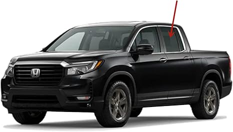 Driver Left Side Rear Door Window Door Glass Compatible with Honda Ridgeline 2017-2025 Models