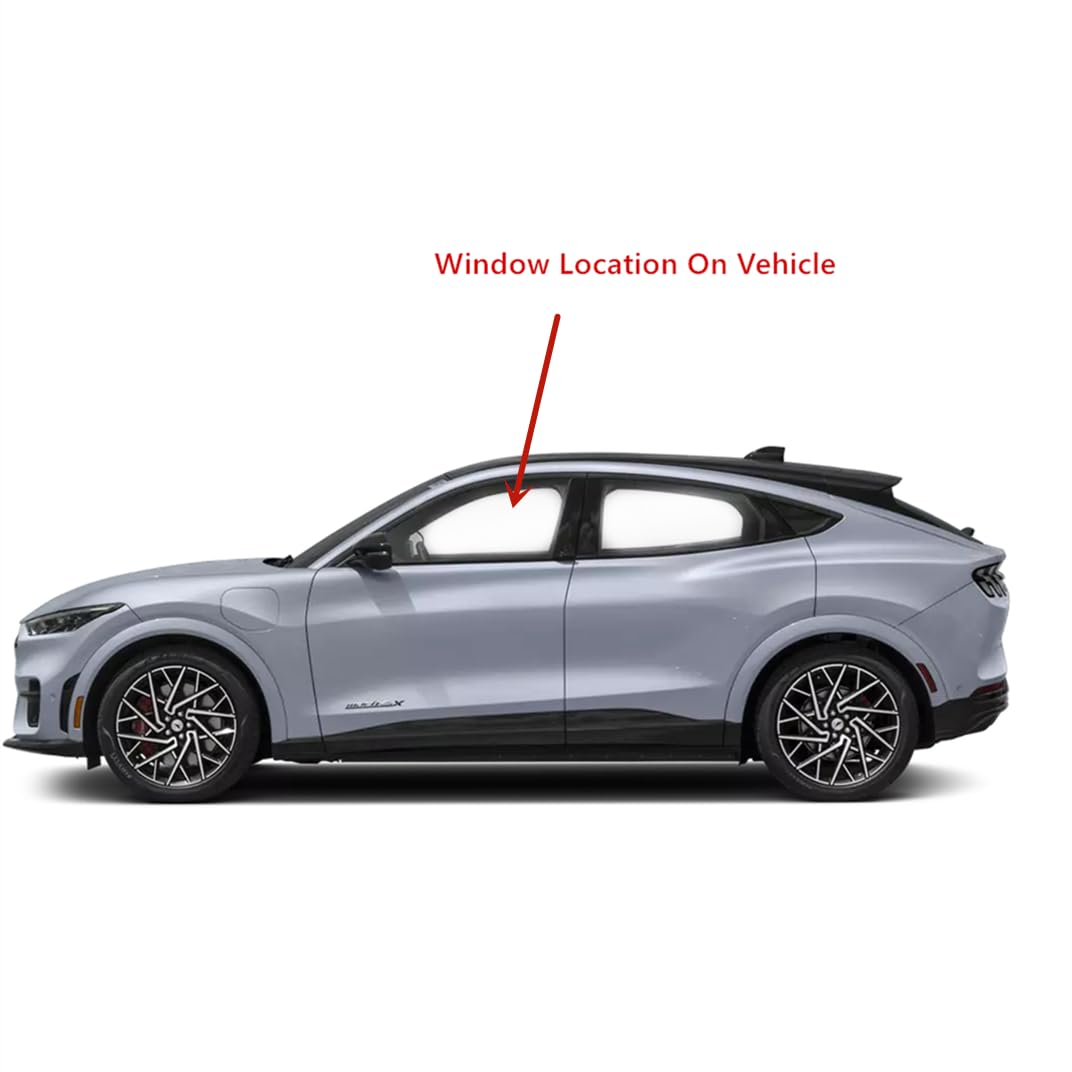 Tempered Driver Left Side Front Door Window Door Glass Compatible with Ford Mustang Mach-E 2021-2025 Models