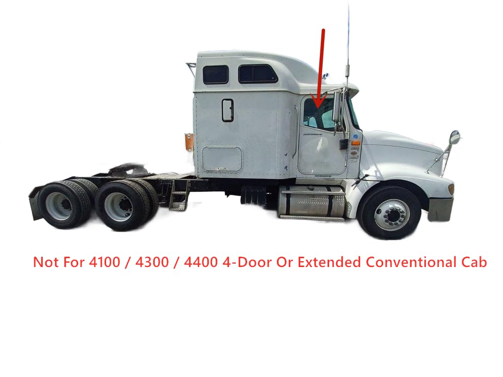 Tempered Passenger Right Side Door Window Door Glass Compatible with International Navistar 4100 4300 4400 DuraStar 2015-2020 / 5000i 9100i 9400i 9900i 2000-2016 Models