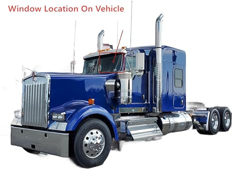 Laminated Driver Left Side Front Windshield Window Glass Compatible with Kenworth C500 W900 2006-2024 / T170 T270 T300 T440 T470 T600 T660 2006-2018 / T370 T800 2006-2022