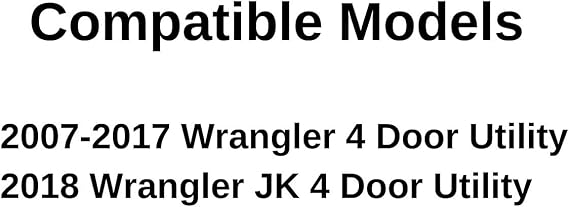 OEM Driver Left Side Rear Door Window Door Glass Compatible with Jeep Wrangler 2007-2017 Models/ Wrangler JK 2018 Models