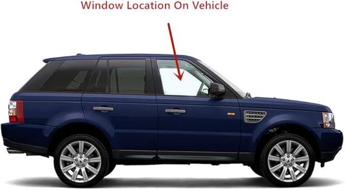 Passenger Right Side Front Door Window Door Glass Compatible with Range Rover Sport 2006-2013 Models