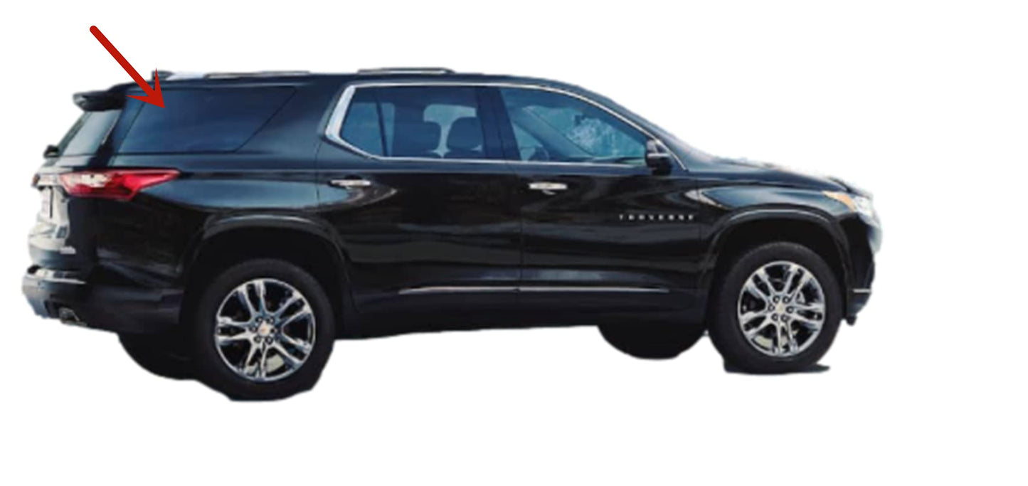 Passenger Right Side Quarter Window Quarter Glass Compatible with Chevrolet Traverse 2018-2023 Models